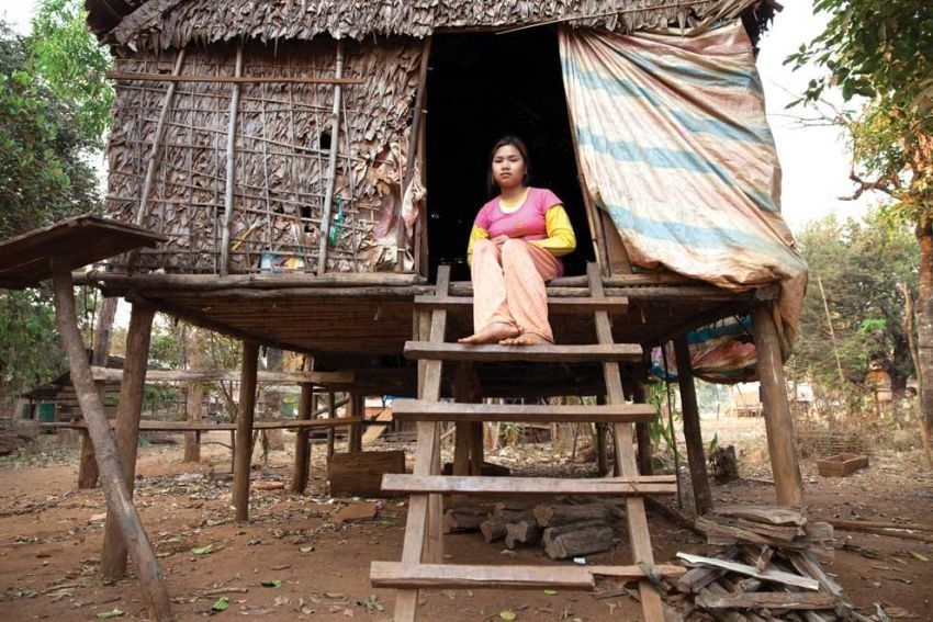 Gubuk Cinta tempat melakukan hubungan sex anak gadis suku Kreung di Kamboja. Foto: Repro Okezone.com