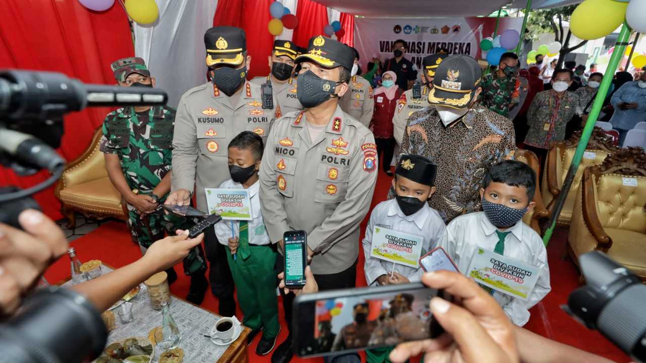 Kapolda Jatim Irjen Pol Nico Afinta di Sidoarjo. Foto: Ist.