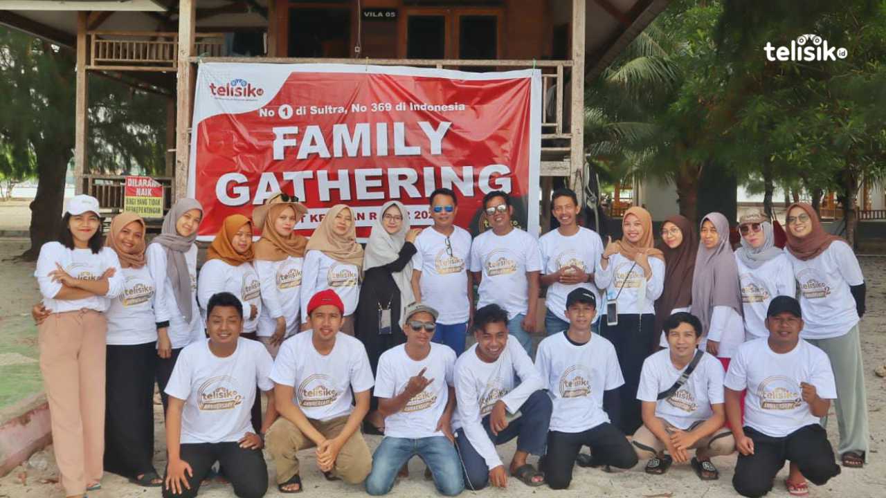 Raker Media Telisik.id yang di adakan di Pulau Bokori Foto: Team Telisik/Telisik.id