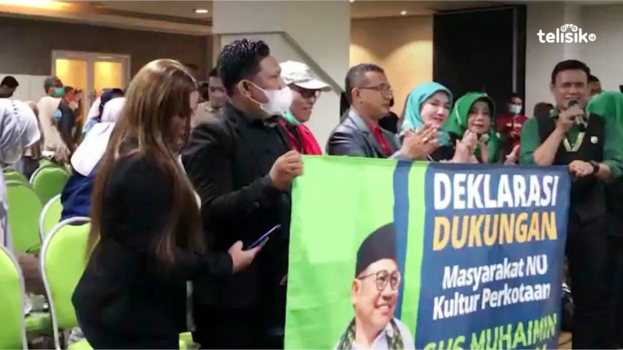 Deklarasi untuk Muhaimin capres di Surabaya. Foto: Yudhie/Telisik
