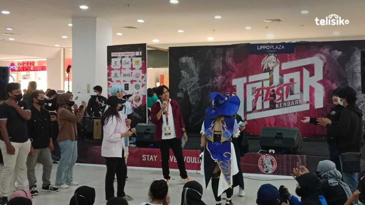Suasana pagelaran festival Jakor Fest Kendari 2022. Foto: Mohamad To'at/Telisik