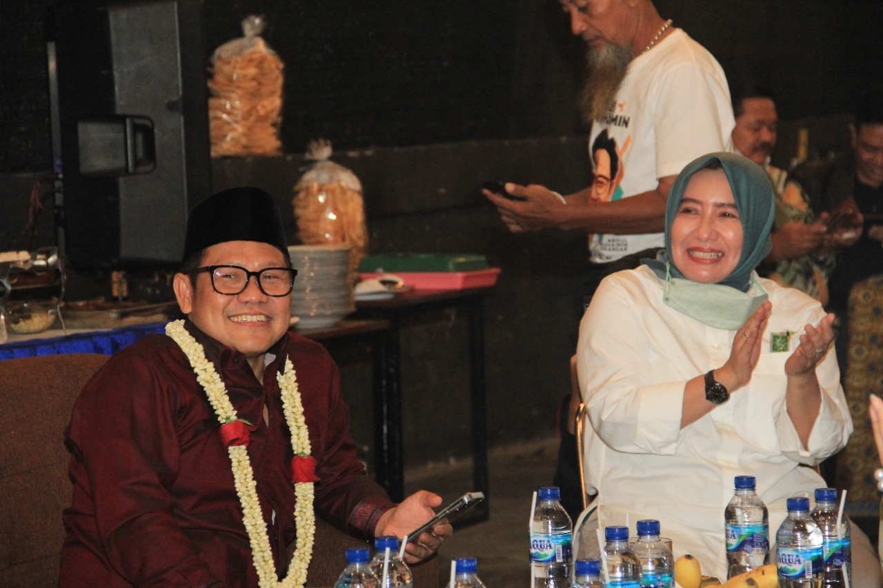 Ketum PKB, Muhaimin Iskandar (kanan) saat di Sidoarjo. Foto: Ist