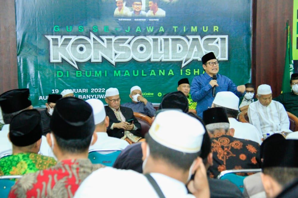 Ketum PKB Muhaimin Iskandar ketika Ketemu Para Gus Di Banyuwangi (foto: PKB for Telisik.id)