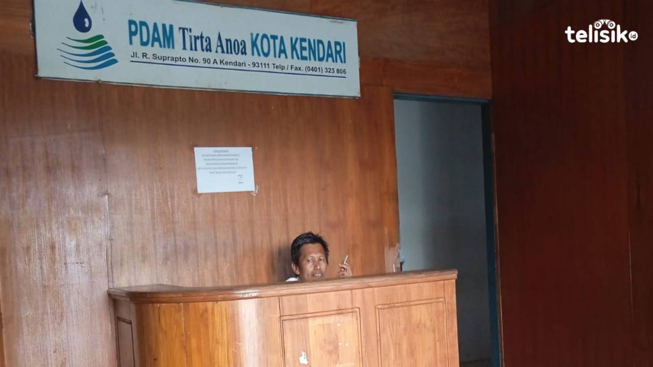 Suasana kantor PDAM Tirta Anoa Kendari. Foto: Umratul Khazanah/Telisik