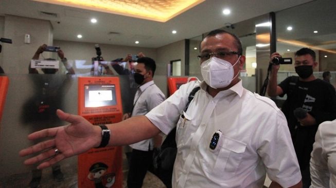 Mantan politisi Partai Demokrat Ferdinand Hutahaean menjalani pemeriksaan di Bareskirim Mabes Polri. Foto: Repro Antara