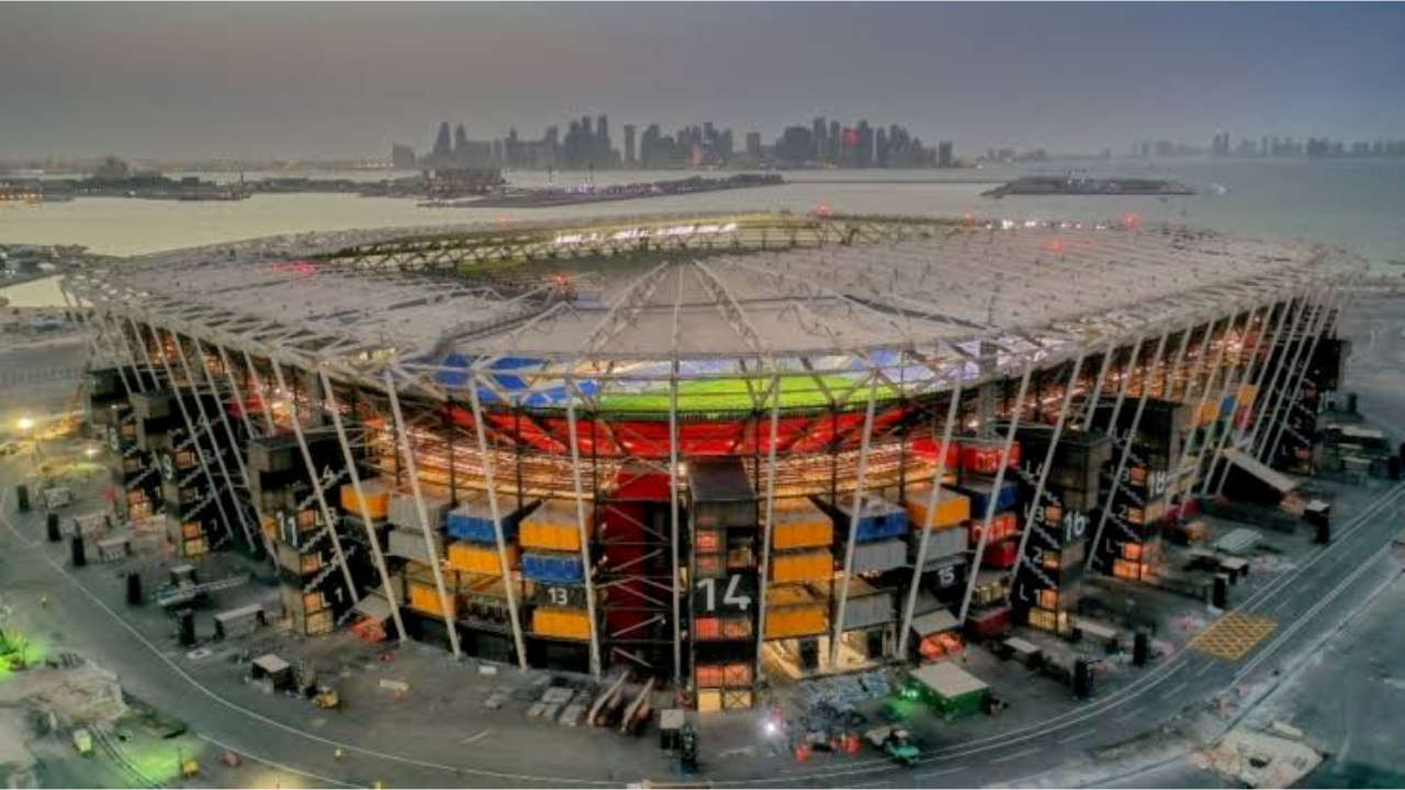 Stadion 974 merupakan stadion Piala Dunia FIFA pertama di dunia yang dapat dibongkar dan dipasang kembali. Foto: Repro Reuters