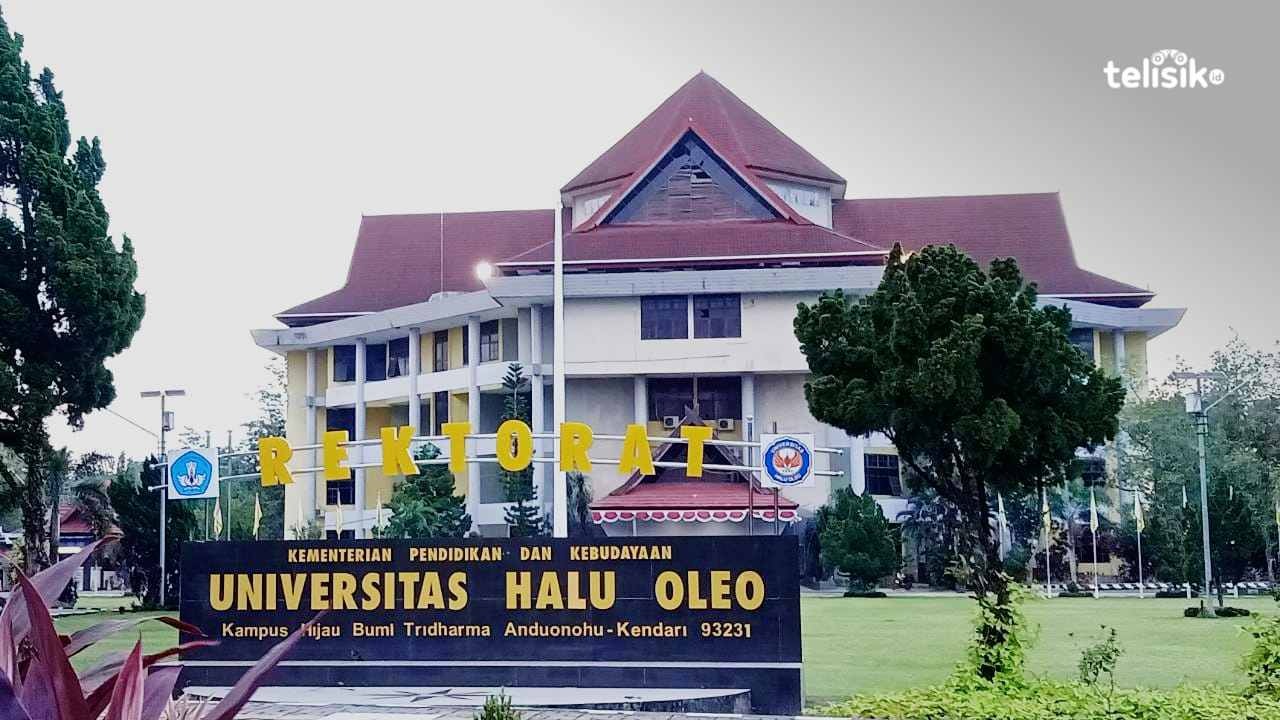 Gedung Rektorat Universitas Halu Oleo. Foto: Andi Irna Fitriani/Telisik
