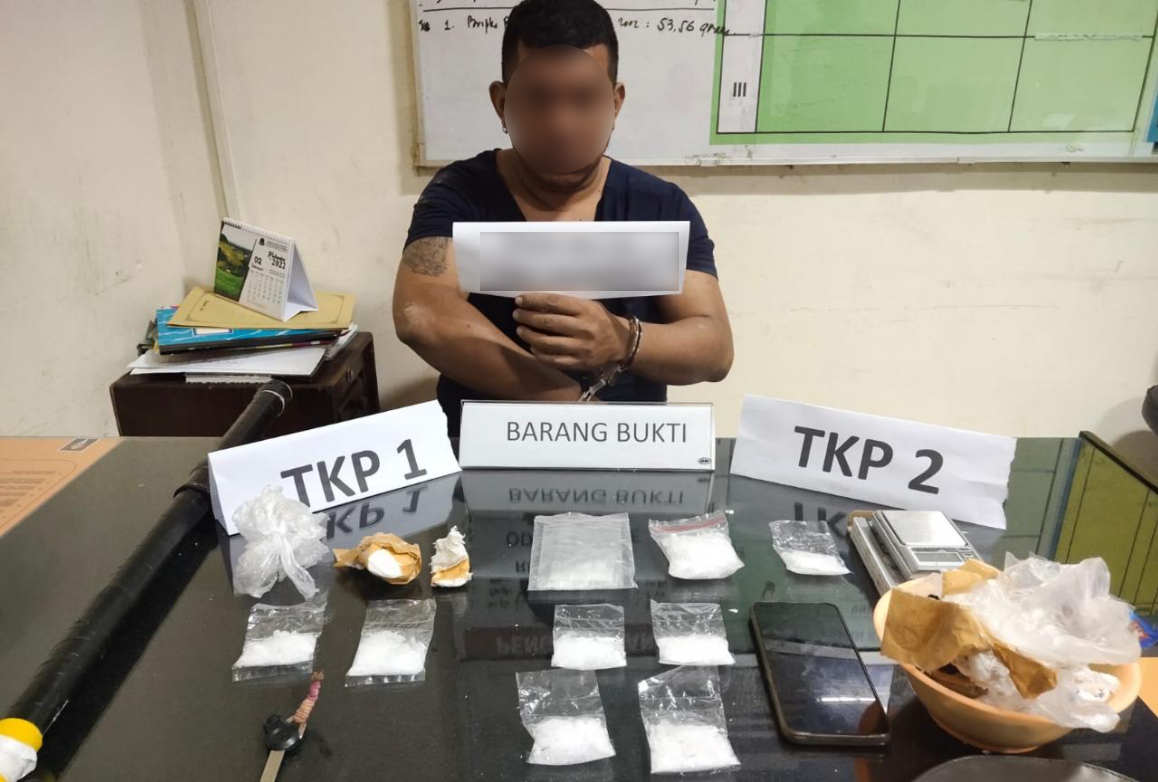 Pelaku dan barang bukti yang berhasil diamankan Ditresnarkoba Polda Sultra, Foto: Ist