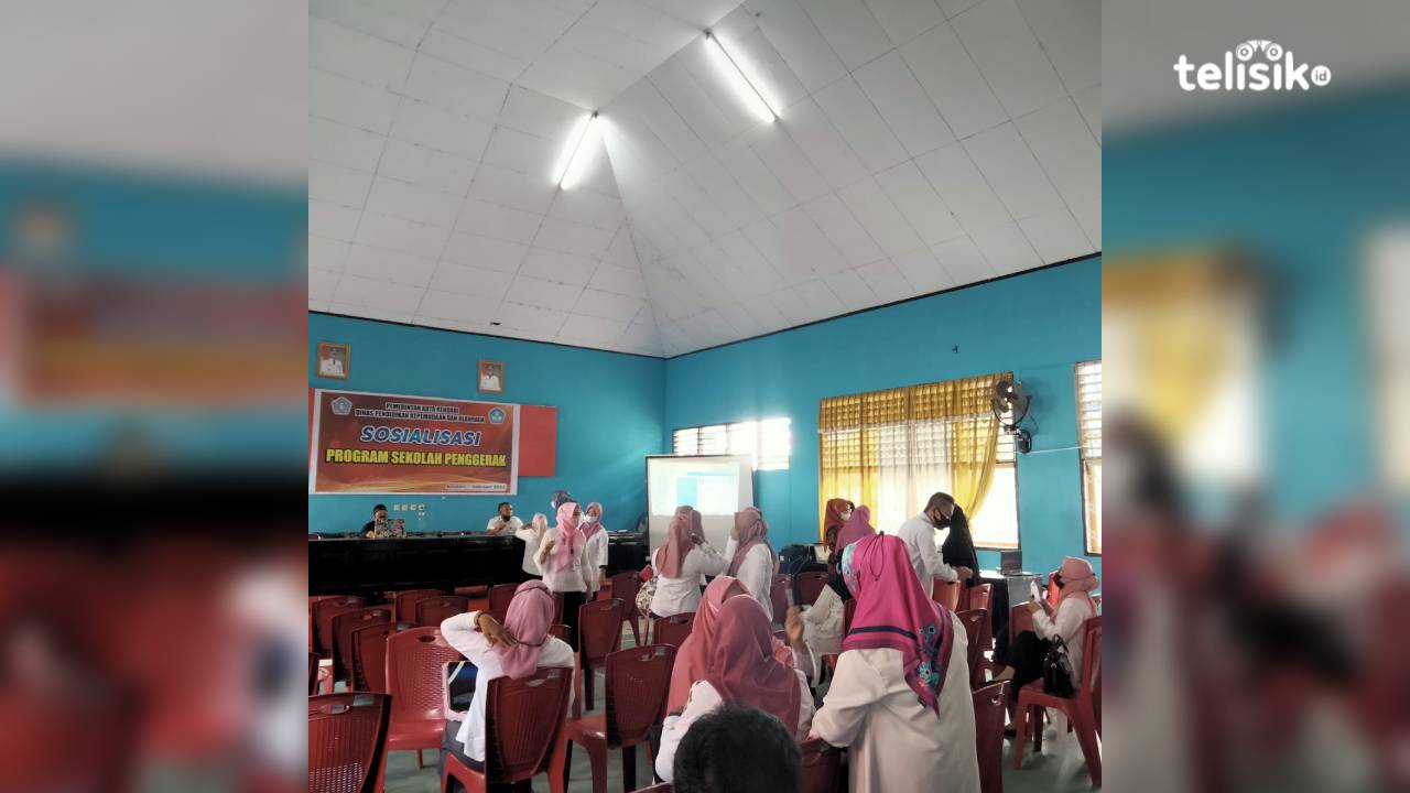 Suasana sosialisasi Program Sekolah Penggerak (PSP). Foto: Muhammad Ilwanto/Telisik