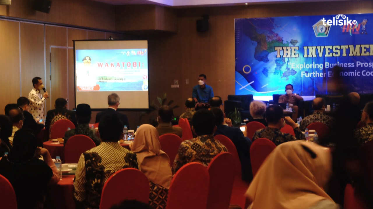 Diskusi investasi yang digelar di salah satu hotel di Kendari. Foto: Dok. Telisik