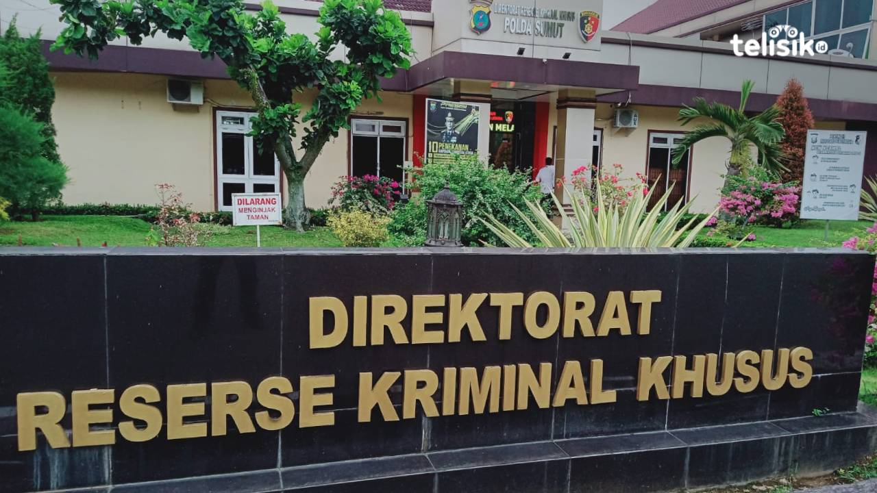 Kantor Ditreskrimsus Polda Sumut. Foto: Reza Fahlefy/Telisik