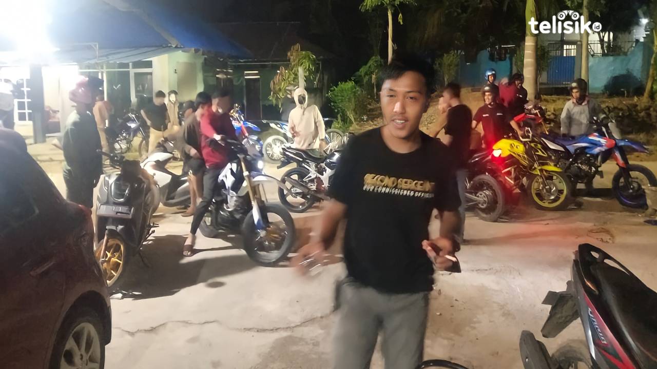 Puluhan pemuda kejar pelaku begal. Foto: Thamrin Dalby/Telisik