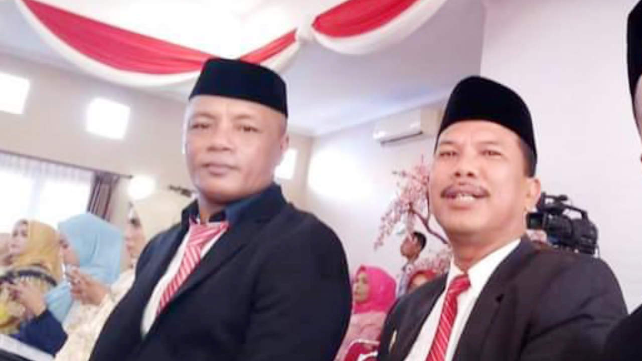 Kadis PMD Muna, Rustam bersama Plt Kadis Damkar, Lumban Gaol. Foto: Ist.