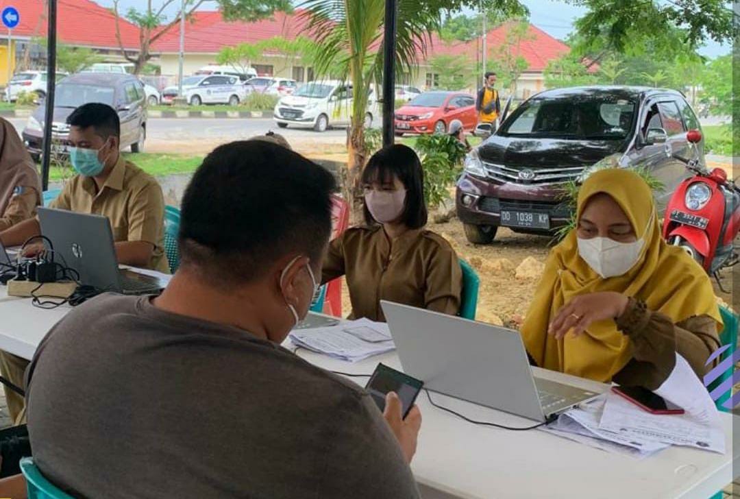 Kegiatan vaksin booster di Dinkes Kota Kendari. Foto: Dokumentasi Dinkes Kendari