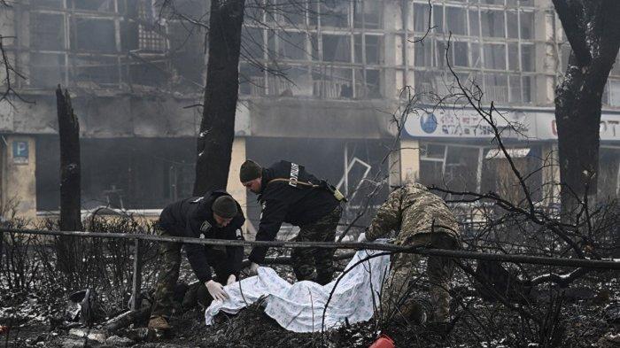 Serangan Rusia di Stasiun Televisi terbesar Ukraina. Foto: Repro Reuters