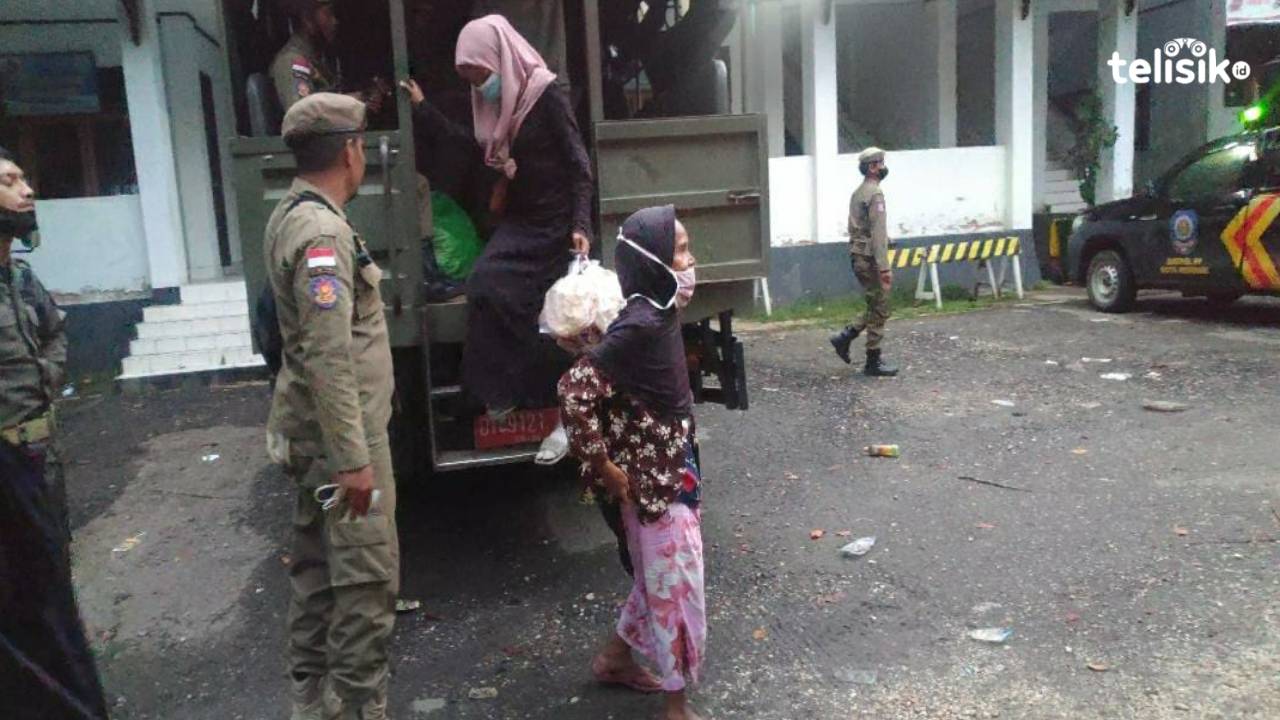 Operasi Yustisi dan Asesmen Gepeng dan Anak Jalanan yang meresahkan pengguna jalan di Kota Kendari dilaksanakan oleh Dinsos dan Satpol PP Kota Kendari.  Foto : Ruliawan/Telisik