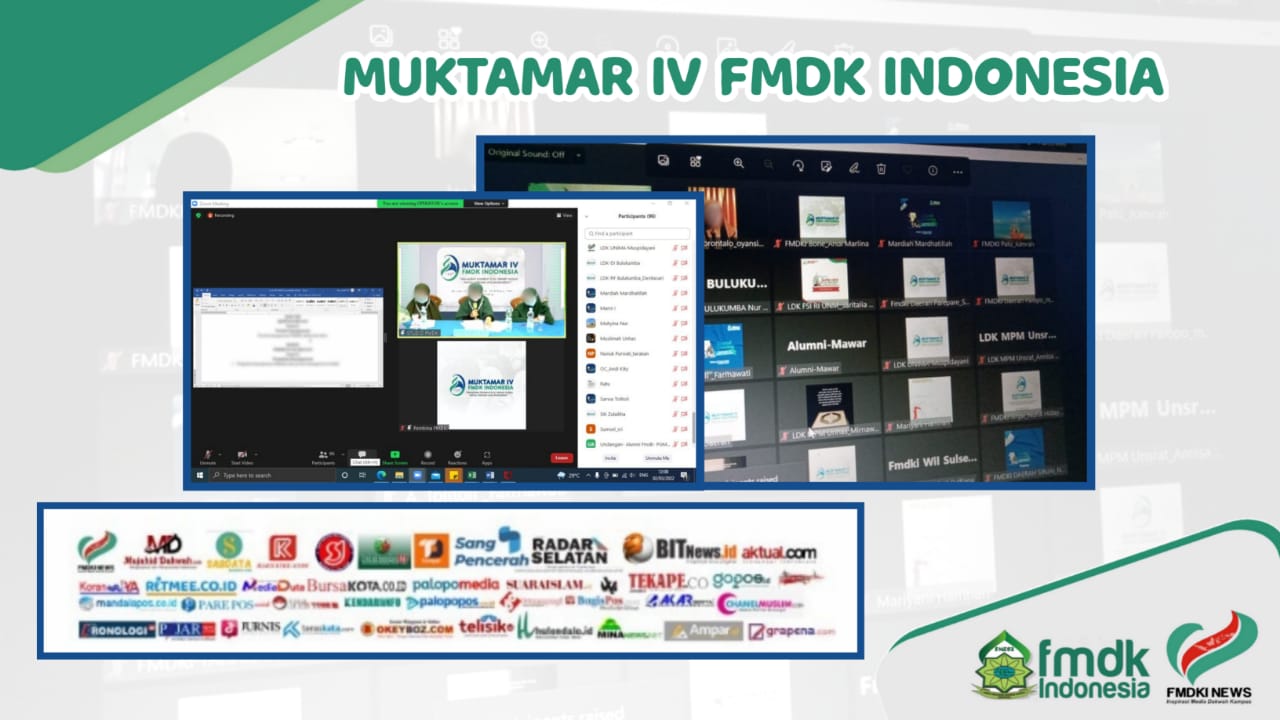 Zoom Meeting Muktamar IV FMDKI. Foto: Ist
