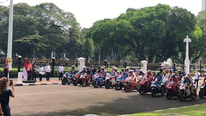 Pelepasan parade MotoGP di Jakarta. Foto: Repro detikcom