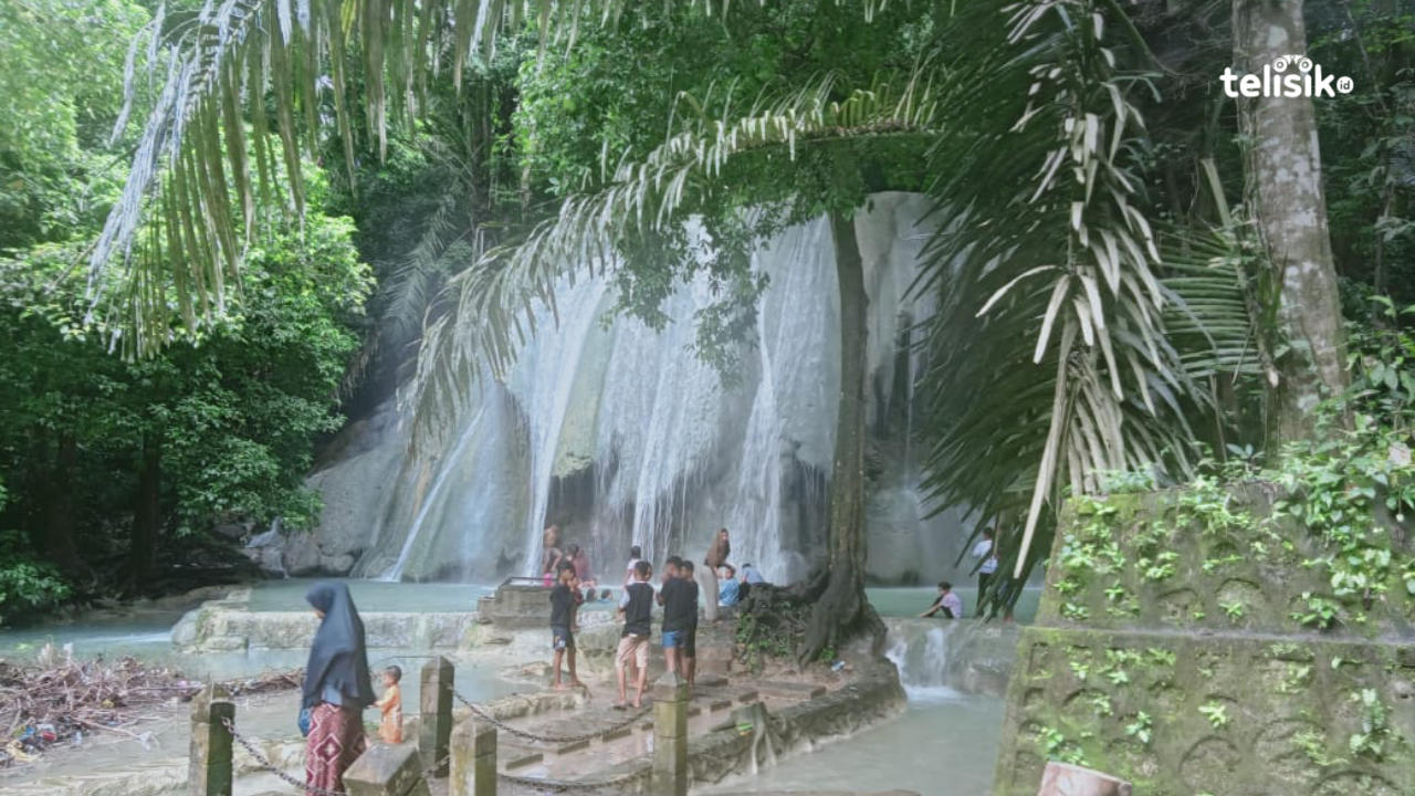 Nampak keindahan Air Terjun Tirta Rimba. Foto: Iradat Kurniawan/Telisik