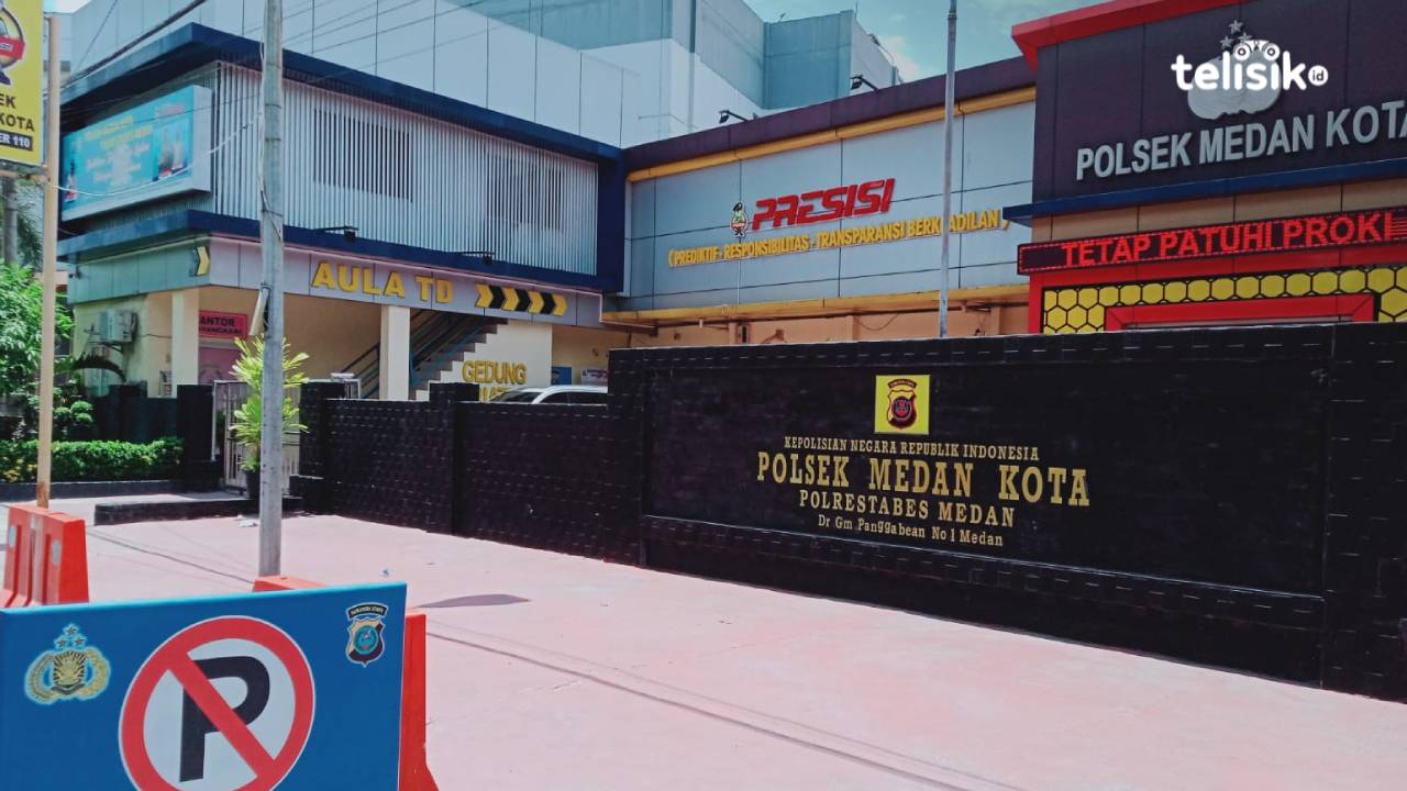 Kantor Markas Polsek Medan Kota. Foto: Reza Fahlefy/Telisik
