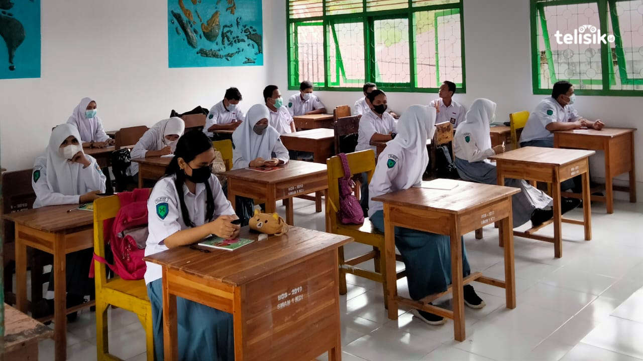 Suasana pengayaan siswa-sisiwi SMAN 1 Kendari. Foto: Muhammad Ilwanto/Telisik