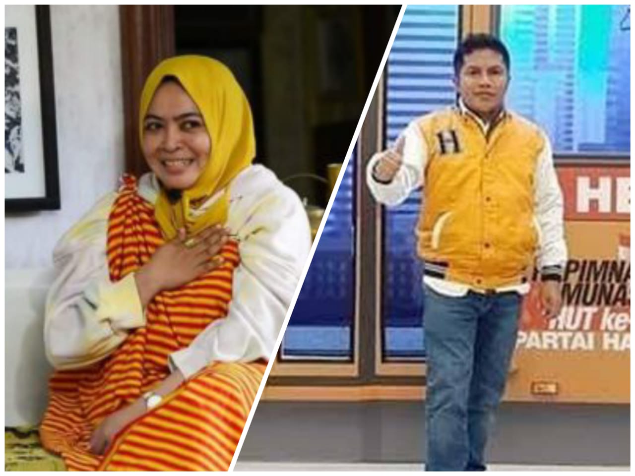 Ketua DPD Hanura Sultra, Wa Ode Nurhayati dan Ketua DPC Hanura Muna, Irwan. Foto : Ist.