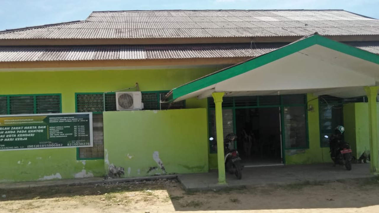 Kantor Baznas Kota Kendari yang berada di Jalan Pasaeno No 17 Kelurahan Bende, Kadia, Kota Kendari. Foto: Ist.