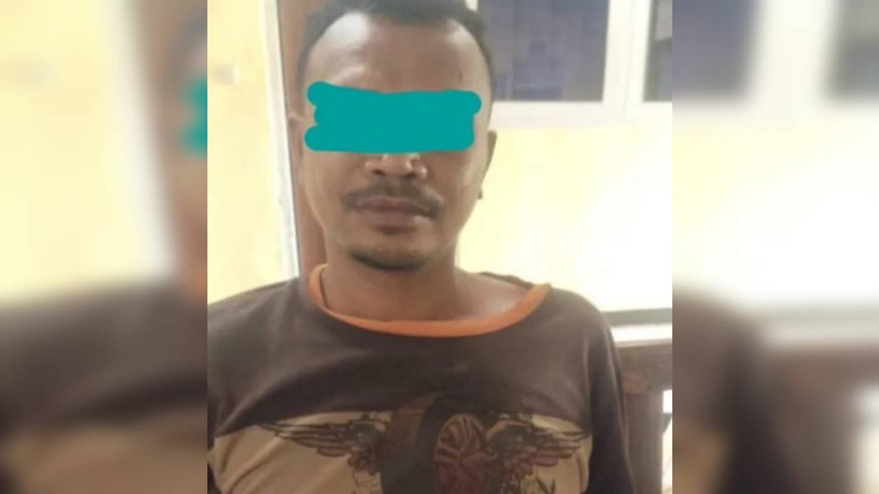 Pelaku pencabulan di Batam yang diamankan polisi di NTT. Foto: Ist.