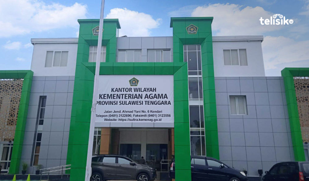 Kantor Wilayah Kementerian Agama Provinsi Sulawesi Tenggara. Foto: Ruliawan/Telisik