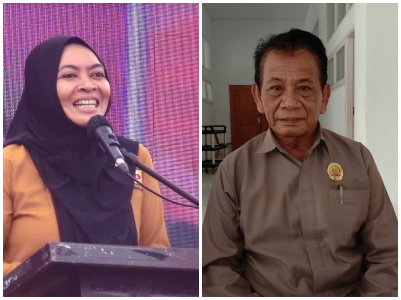 Ketua DPD Hanura Sultra, WON dan Ketua DPRD Muna, Saemuna. Foto: Ist.
