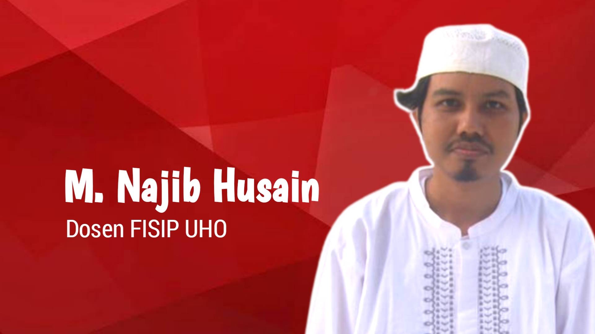 Dr. M. Najib Husain, Dosen FISIP UHO. Foto: Ist