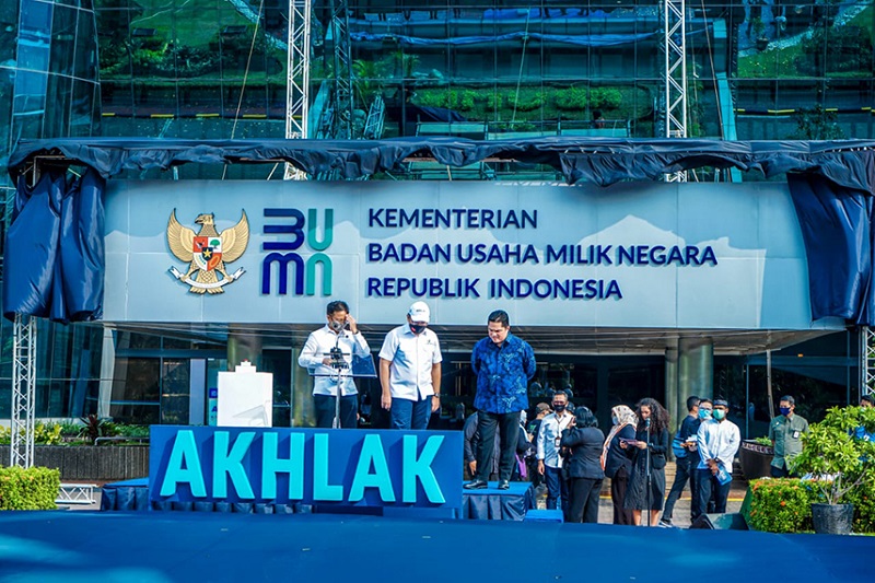 Kantor Kementerian BUMN buka lowongan kerja. Foto: BUMN.go.id