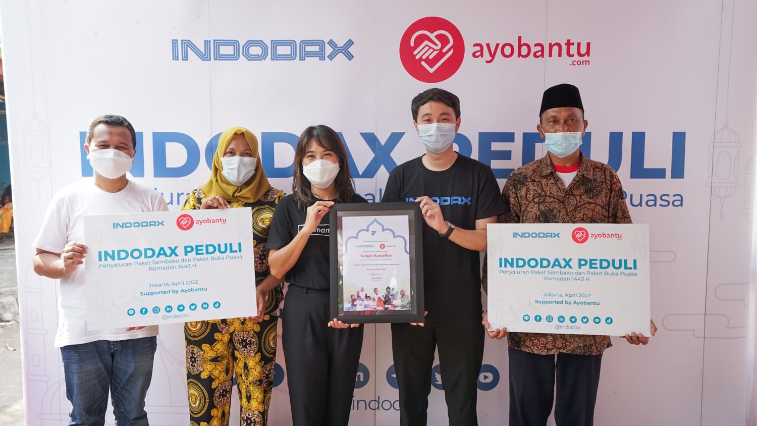 Indodax gandeng Ayo bantu adakan program CSR Ramadan. Foto: Ist