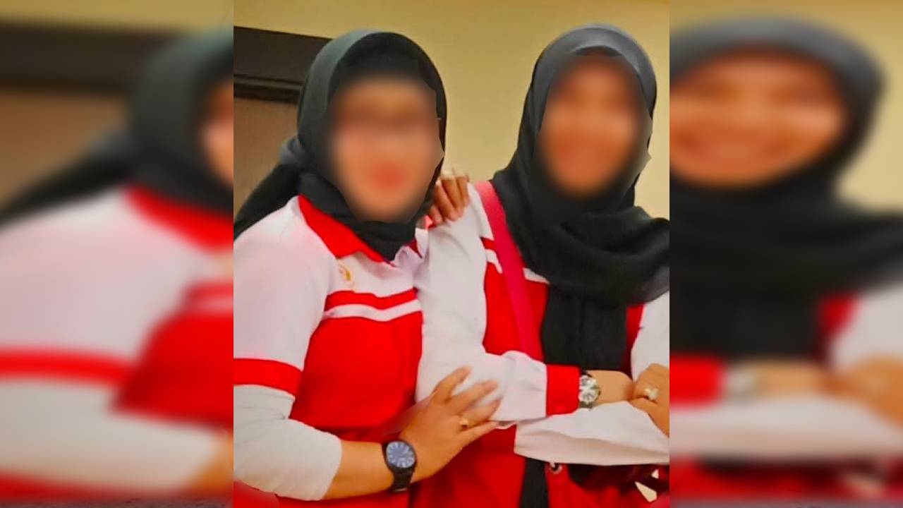 Sosok R (kiri) yang menjadi perbicangan di balik kematian pegawai Dishub Kota Makassar. Foto: Ist