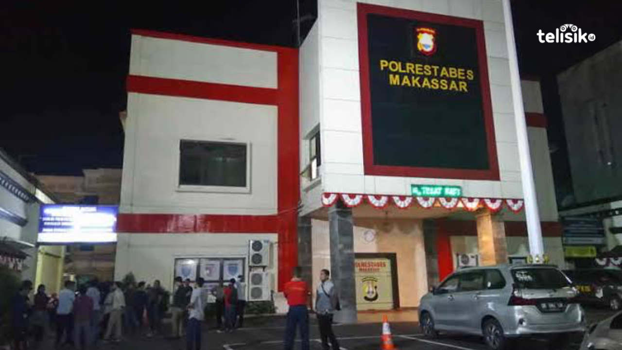 Suasana Polrestabes Makassar. Foto: Rezki Mas'ud/Telisik