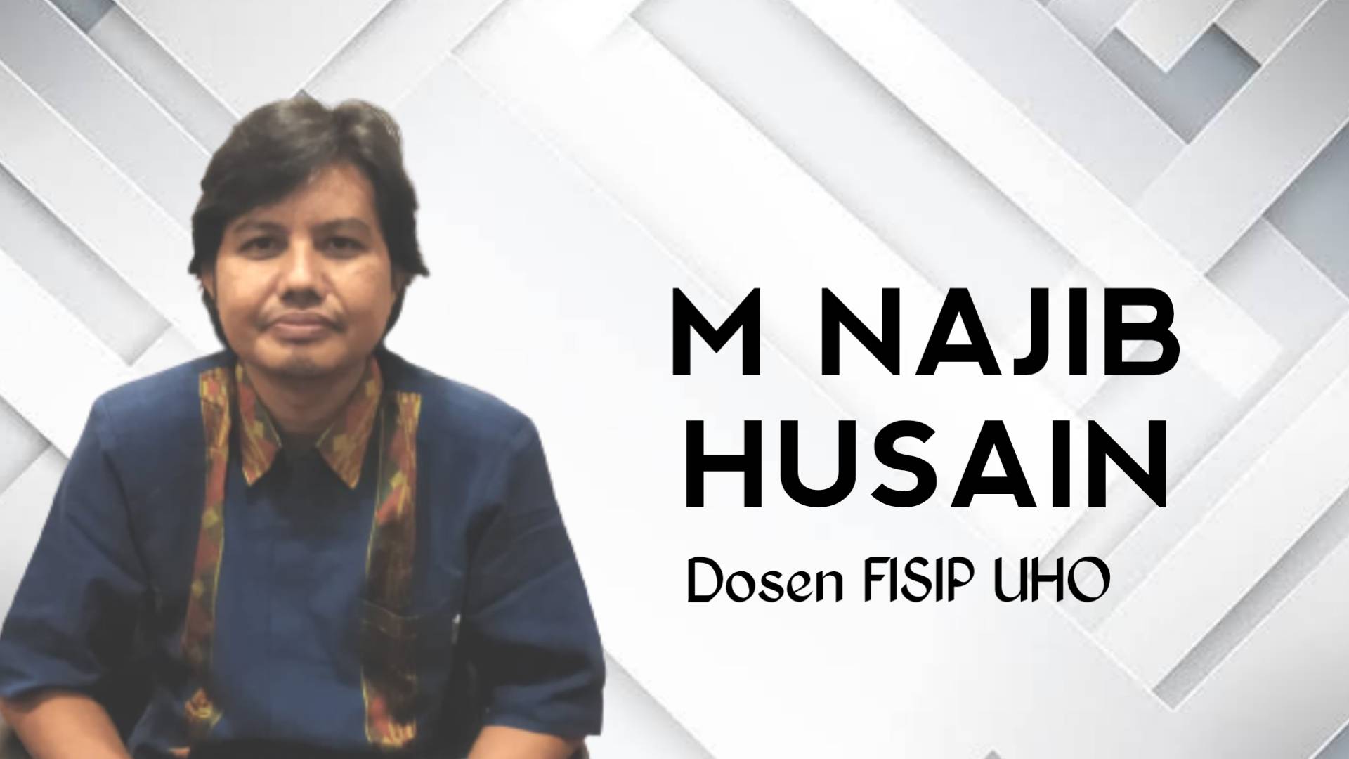 Dr. M. Najib Husain, Dosen FISIP UHO. Foto: Ist.