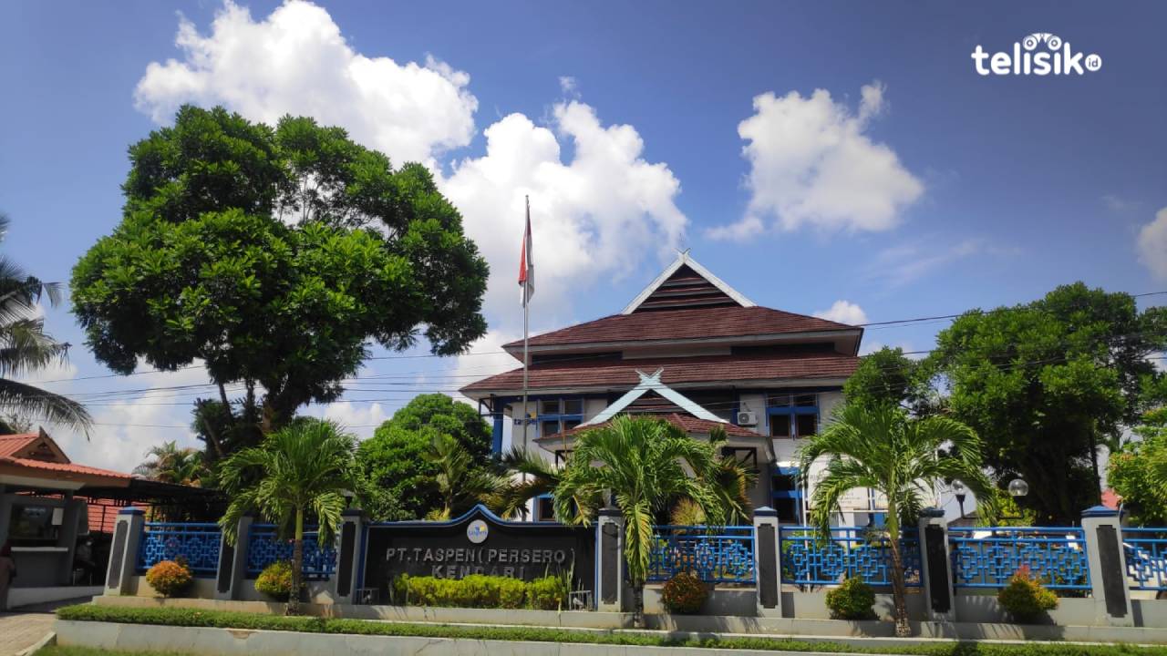 Kantor PT. TASPEN (Persero) Kantor Cabang Kendari. Foto: Ruliawan/Telisik