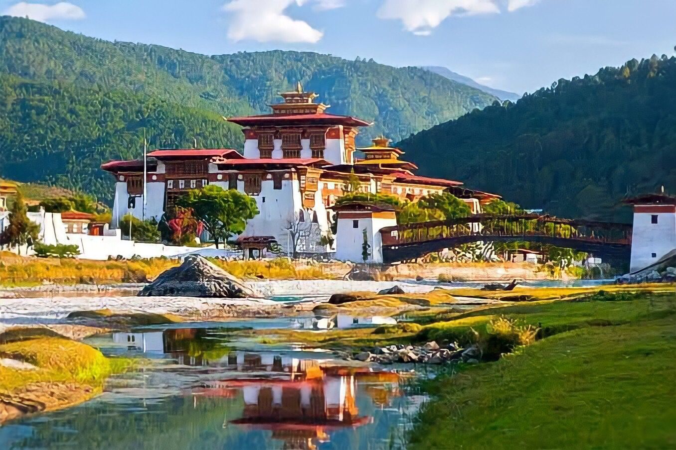 Bhutan, negara yang dikategorikan sebagai negara sukses dari segi kebahagiaan masyarakatnya. Foto: Repro wowdunia.com
