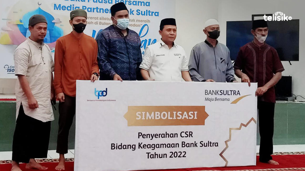 Persentase laba bersih terus mengalami peningkatan, Bank Sultra salurkan dana CSR bidang keagamaan. Foto: Andi Irna Fitriani/Telisik