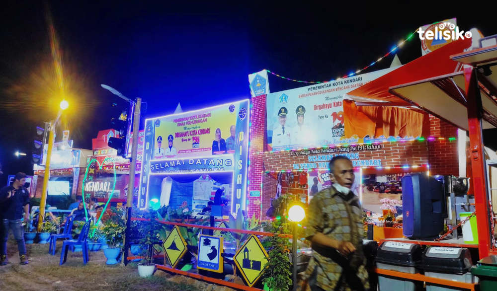 Kendari Ekspo yang menampilkan hasil-hasil pembangunan yang sudah diwujudkan serta yang masih dalam proses dan rencananya akan terwujud di tahun 2022. Foto: Andi Irna Fitriani/Telisik