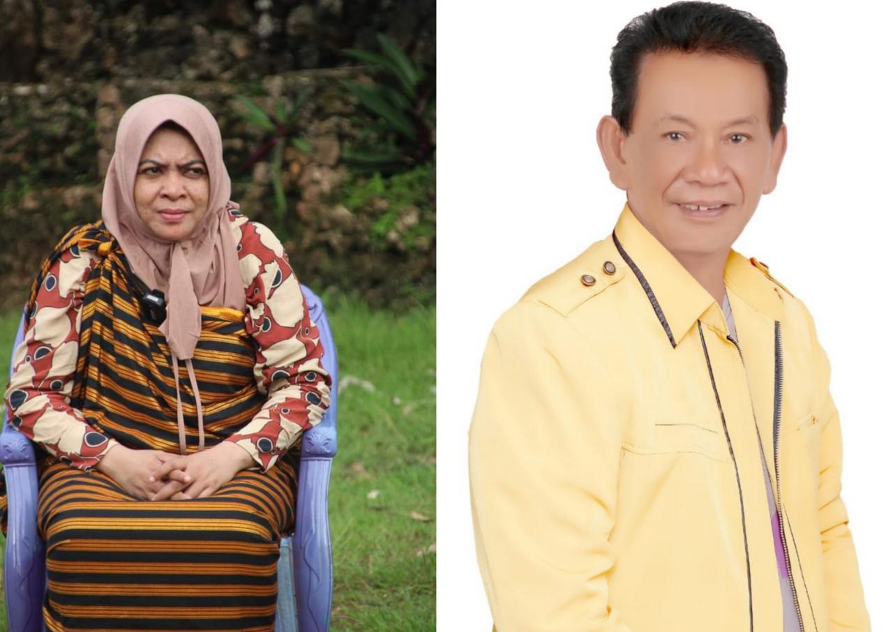 Ketua DPD Hanura Sultra,  Wa Ode Nurhayati dan Ketua DPRD Muna, La Saemuna. Foto: Ist.