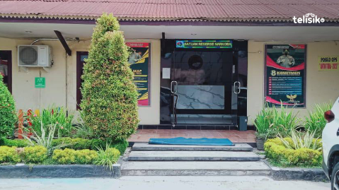 Kantor Satuan Reserse Narkoba Polresta Deli Serdang. Foto: Reza Fahlefy/Telisik