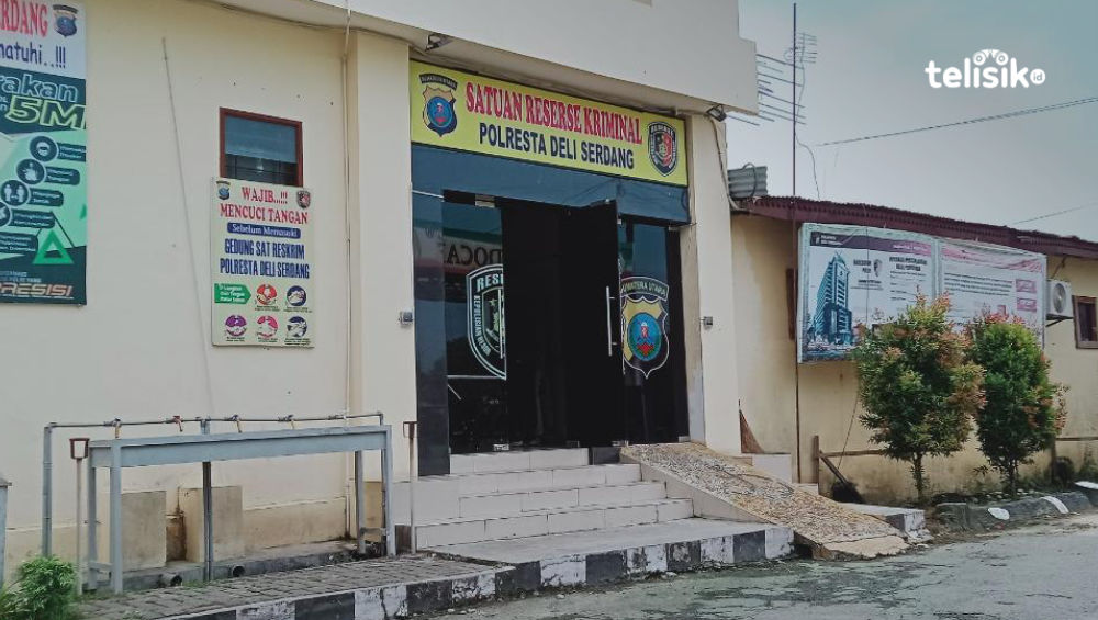 Ruangan Satreskrim Polresta Deli Serdang, tempat tersangka MR tewas gantung diri. Foto: Reza Fahlefy/Telisik