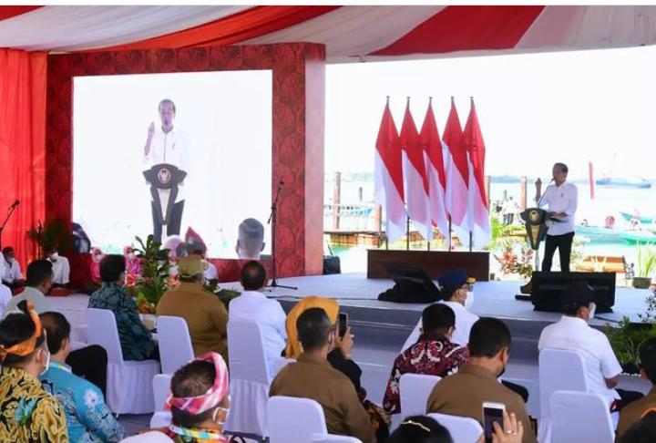 Presiden Jokowi Saat Membuka GTRA Summit 2022 di Wakatobi Foto: Biro Pers Sekretariat Presiden/ Muchlis Jr
