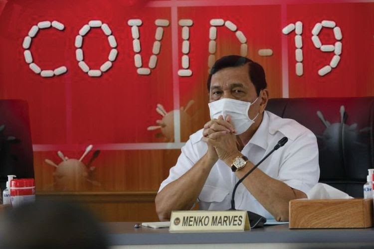 Luhut Binsar Pandjaitan khawatir kasus COVID-19 meningkat kembali. Foto: dok. Kemenko Marves