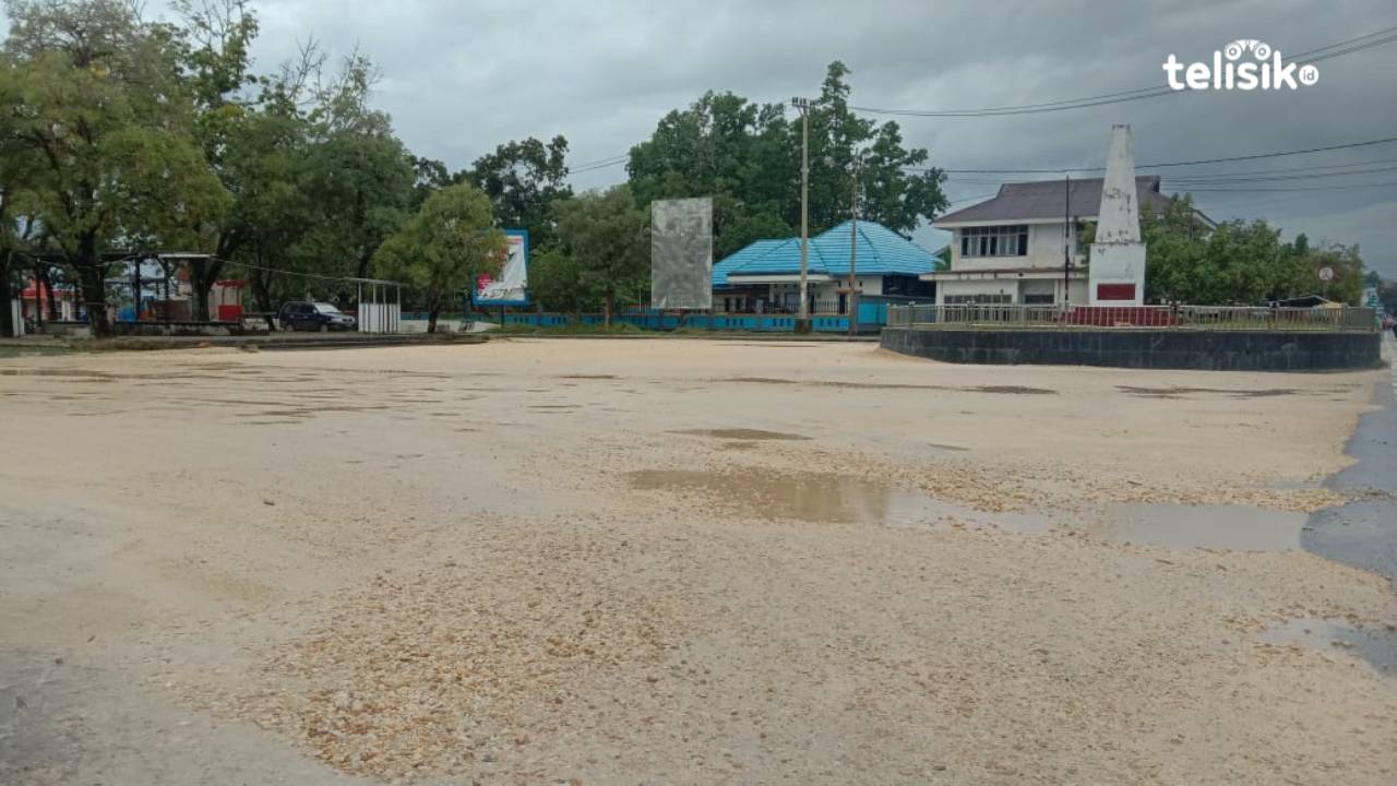 Proyek peningkatan jalan yang dibiayai melalui dana pinjaman PEN mulai berjalan. Foto: Sunaryo/Telisik