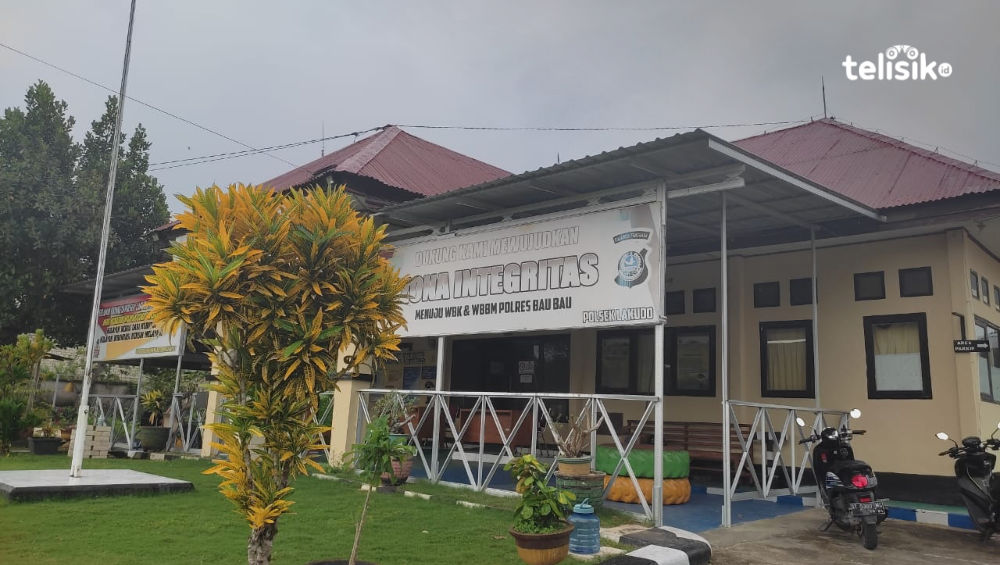 Polsek Kecamatan Lakudo, Kabupaten Buton Tengah menerima laporan tindak pencabulan di Desa Wingko, Kecamatan Lakudo, Jumat (8/7/2022). Foto: Mutarfin/Telisik