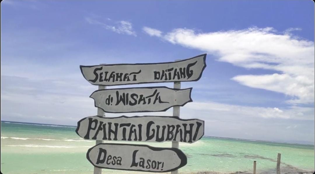 Pantai Gubahi yang terdapat pada Aplikasi Travelbuteng.id masuk nominasi API Award Foto: Repro Travel.id Buteng