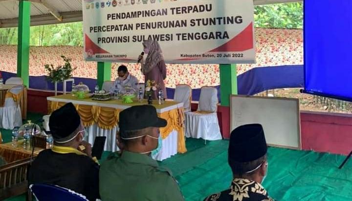 BKKBN melaksanakan Pendampingan Terpadu Percepatan Penurunan Stunting di Buton. Foto: Dok. BKKBN Sultra