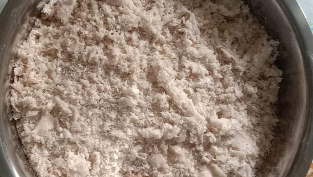 Bentuk kuliner hinole makanan tradisional khas etnis Tolaki Kolaka Utara. Foto: Ist